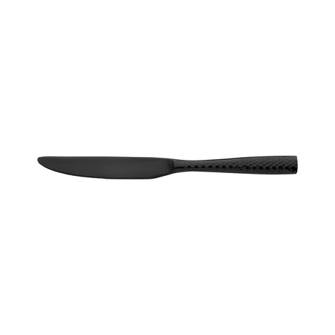 Table Knife Solid Handle MATT BLACK FORTESSA Lucca Faceted