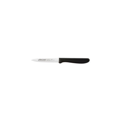 Paring Knife Black Handle 100mm Serrated BLACK HANDLE ARCOS Genova