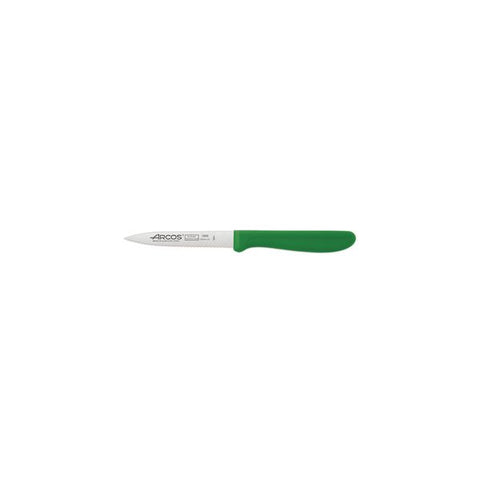 Paring Knife Green Handle 100mm Serrated GREEN HANDLE ARCOS Genova