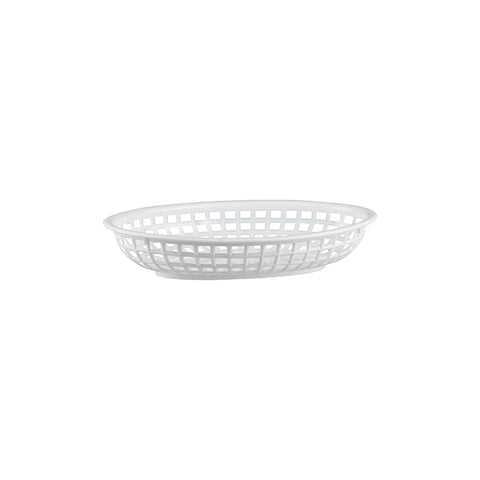 Serving Basket Polypropelene Oval 240x150x50mmWHITE MODA 