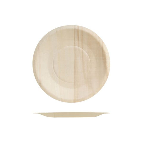 Round Plate Wide Rim 150mm BIO WOOD DESIGN EN BOUCHE 