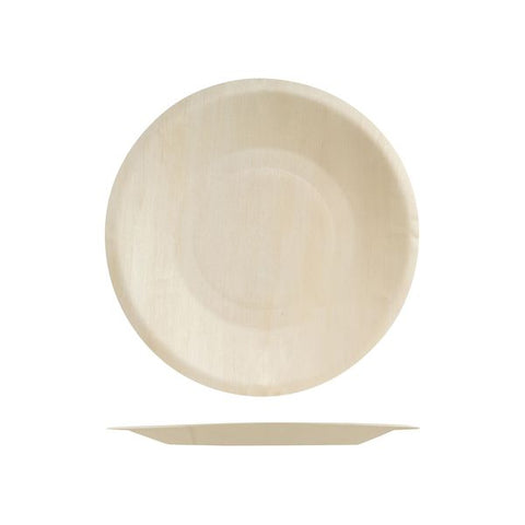 Round Plate Wide Rim 190mm BIO WOOD DESIGN EN BOUCHE 