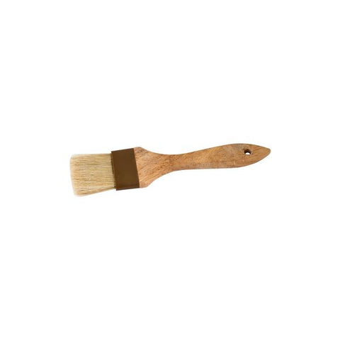 Pastry Brush Plastic Band Natural Bristle 25mm WOOD HANDLE TRENTON 