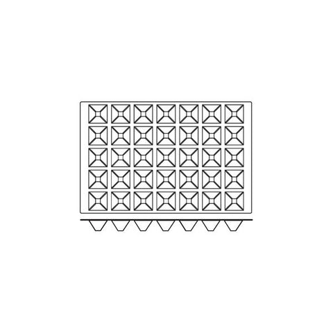 Silicon Mould Pyramids 35Cup Size: 65x65x35mm /61ml FRENTI PROF Silicon