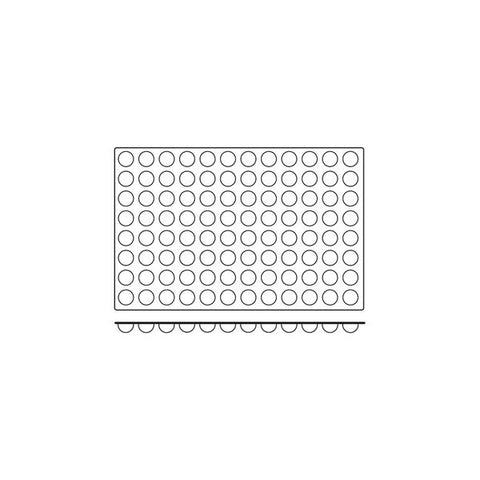 Silicon Mould Mini Half Sphere 96Cup Size: 35x17.5mm /11ml FRENTI PROF Silicon