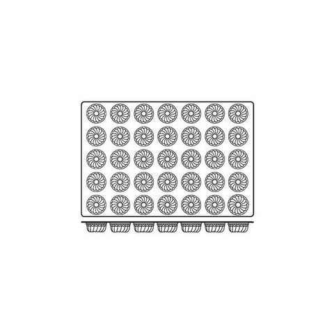 Silicon Mould Gugelhupf 35Cup Size: 60x38mm /90ml FRENTI PROF Silicon