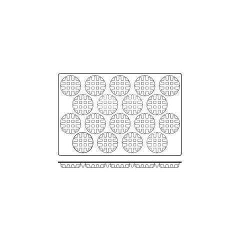 Silicon Mould Waffle 18Cup Size: 90x24mm /107ml FRENTI PROF Silicon