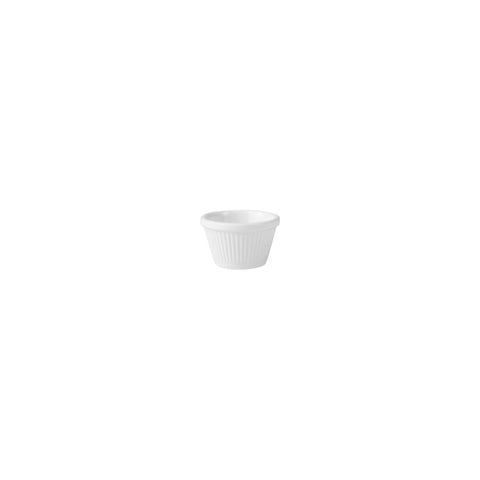 Ramekin Flutted 63mm 40mm H 45ml WHITE RYNER Melamine 