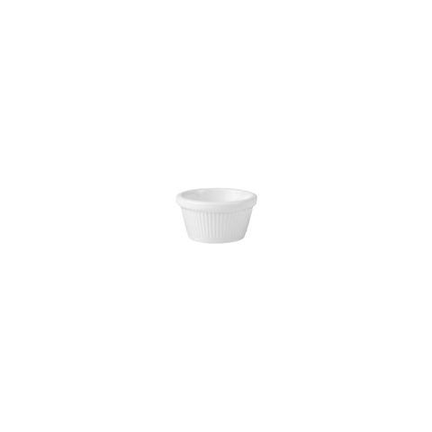 Ramekin Flutted 72mm 40mm H 60ml WHITE RYNER Melamine 