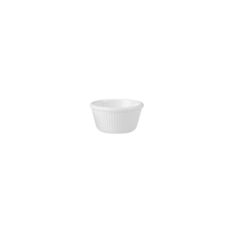 Ramekin Flutted 85mm 50mm H 120ml WHITE RYNER Melamine 