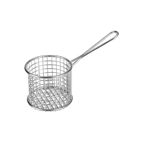 Service Basket Round Stainless Steel 93x79x150mm 200mm Overall ATHENA 