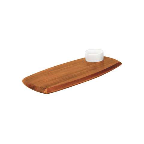 Service Board with Sauce Dish 362x180mm ACACIA ATHENA 