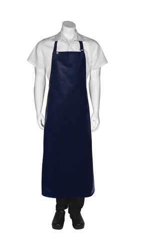 Long PVC Bib Apron - Navy