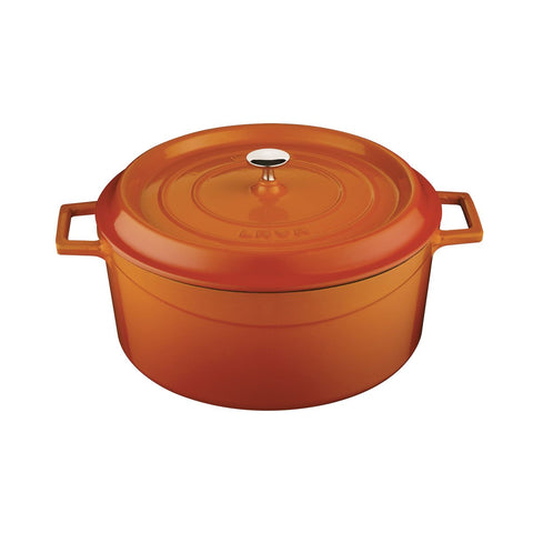 Casserole Round 9.0Lt 320mm ORANGE LAVA Trendy