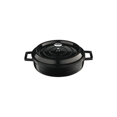 Casserole Round Low 2.4Lt 240mm BLACK LAVA Trendy