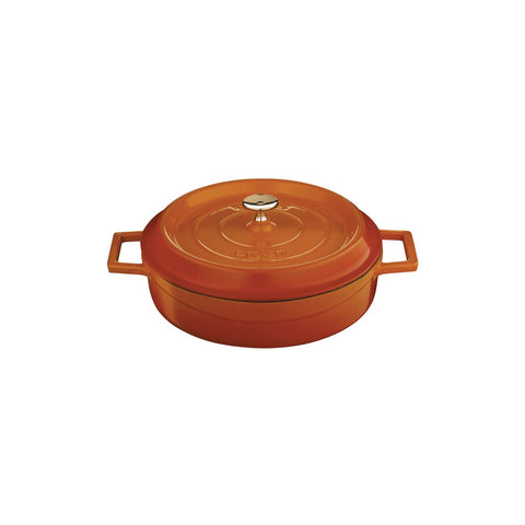 Casserole Round Low 2.4Lt 240mm ORANGE LAVA Trendy