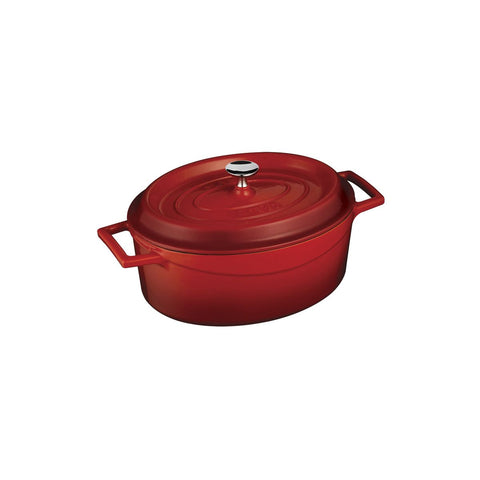 Casserole Oval 3.4Lt 250mm RED LAVA Trendy