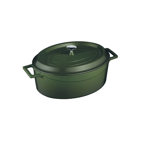 Casserole Oval 4.8Lt 290mm GREEN LAVA Trendy