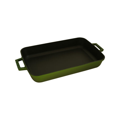 Rectangle Dish 470x260mm 63mm H 4.86Lt GREEN LAVA Roasting