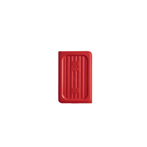 Food Pan Cover Pp 1/4 RED GASTROPLAST Polypropylene