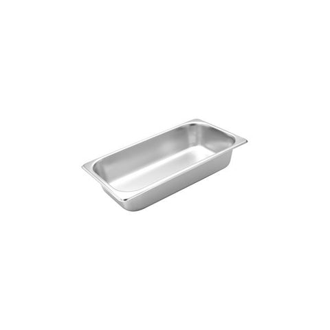 Standard Steam Pan Stainless Steel 1/3 65mm TRENTON Straight Sided