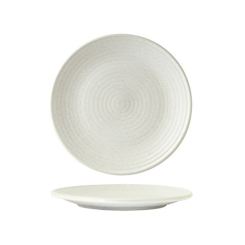 Round Coupe Ribbed Plate 210mmZUMA Frost