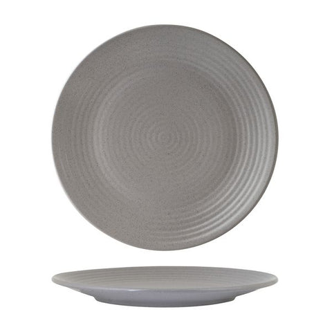 Round Coupe Ribbed Plate 265mmZUMA Haze