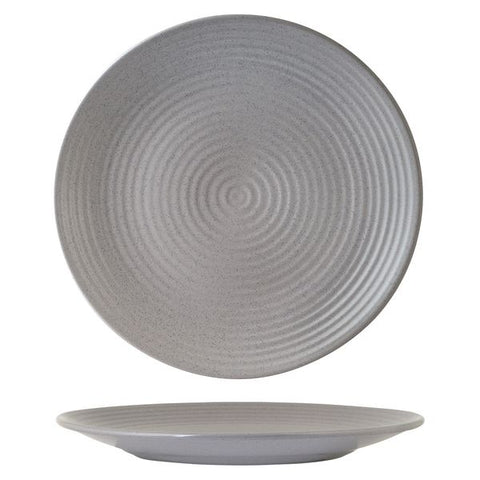 Round Coupe Ribbed Plate 310mmZUMA Haze