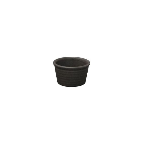 Ribbed Ramekin 85mm 50mm H ZUMA Charcoal