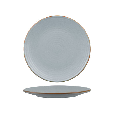 Round Coupe Ribbed Plate 210mmZUMA Bluestone