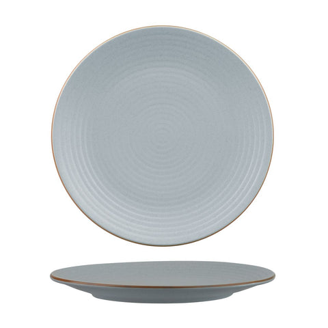 Round Coupe Ribbed Plate 265mmZUMA Bluestone