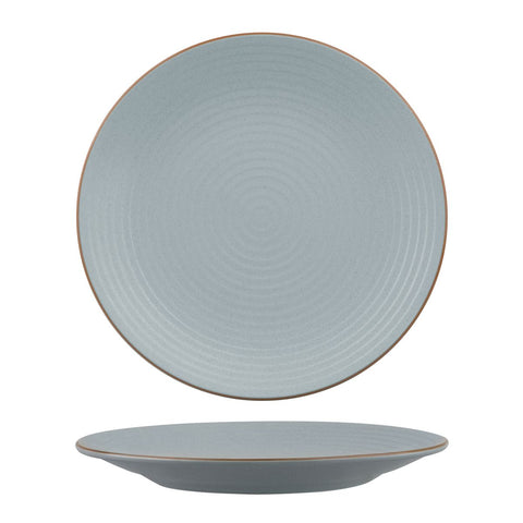 Round Coupe Ribbed Plate 310mmZUMA Bluestone