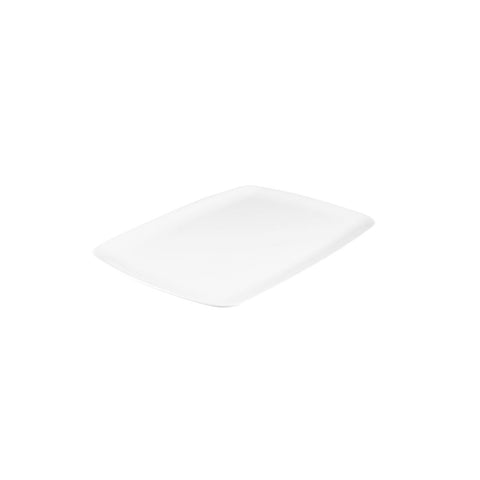 Rectangle Coupe Platter 305x205mm WHITE RYNER Melamine 