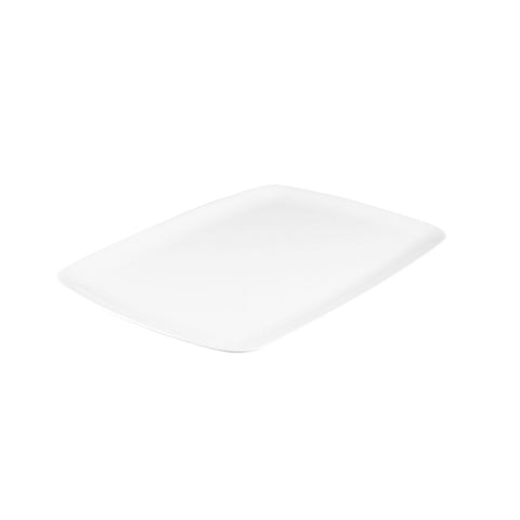 Rectangle Coupe Platter 485x355mm WHITE RYNER Melamine 