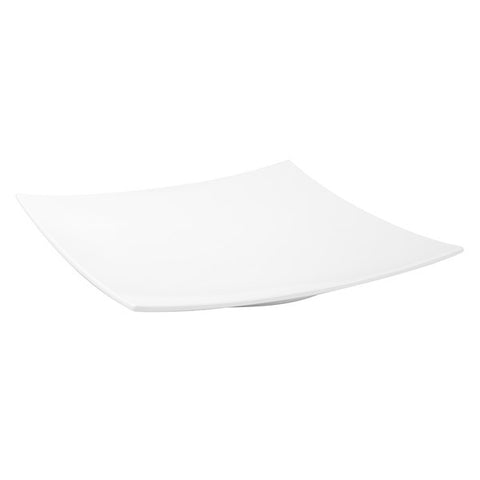 Curved Platter 400x400mm WHITE RYNER Melamine 