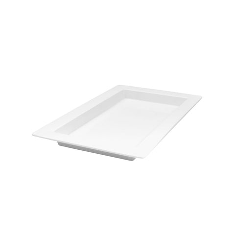 Rectangle Deep Platter 500x310x40mm WHITE RYNER Melamine 