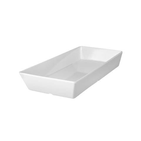 Rectangle Deep Dish 500x200x50mm WHITE RYNER Melamine 