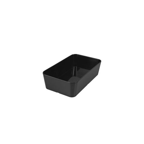 Rectangle Deep Dish 250x150x65mm BLACK RYNER Melamine 