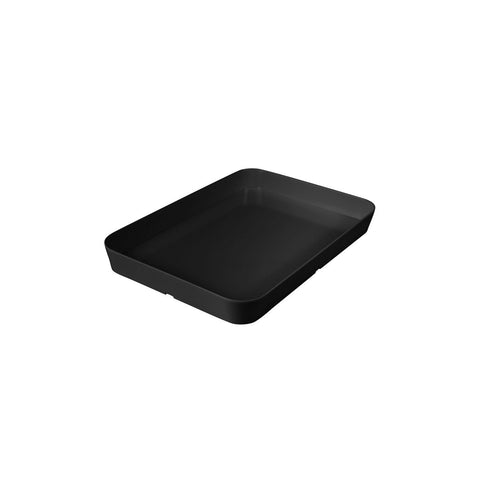 Rectangle Deep Dish 305x220x25mm BLACK RYNER Melamine 