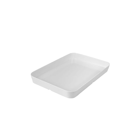 Rectangle Deep Dish 305x220x25mm WHITE RYNER Melamine 