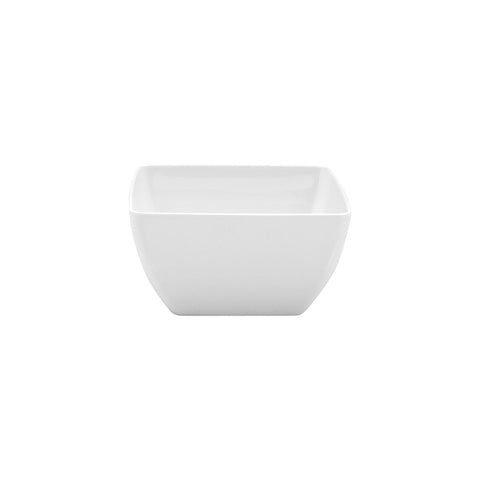 Rounded Square Bowl 190x190x100mm WHITE RYNER Melamine 