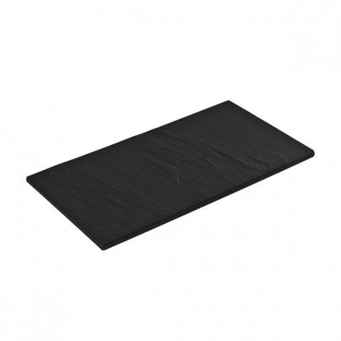 Rectangle Flat Platter 325x175mm BLACK RYNER Melamine Taroko