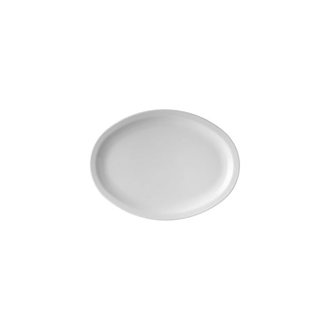 Oval Narrow Rim Plate 290mm WHITE RYNER Melamine Dinnerware