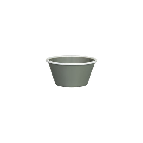 Tapered Bowl 125x125x67mm GREY W/WHITE LINE RYNER Melamine Evoke