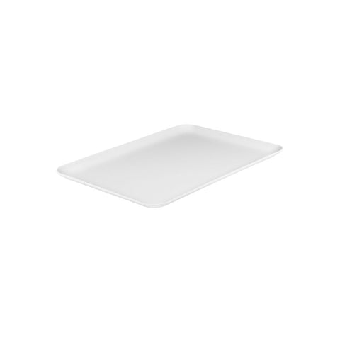 Rectangle Coupe Platter 395x285mm WHITE RYNER Melamine 