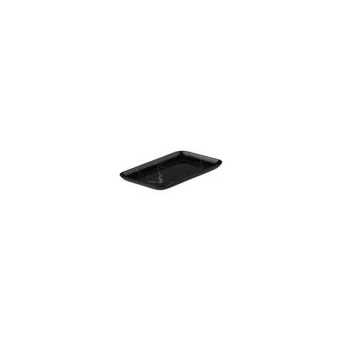 Rectangle Coupe Platter 205x140mm BLACK MARBLE RYNER Melamine 