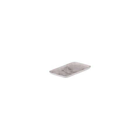 Rectangle Coupe Platter 205x140mm WHITE MARBLE RYNER Melamine 