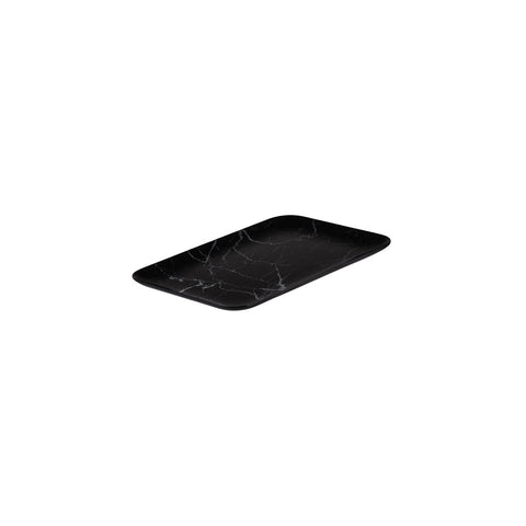 Rectangle Coupe Platter 330x230mm BLACK MARBLE RYNER Melamine 