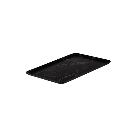 Rectangle Coupe Platter 395x285mm BLACK MARBLE RYNER Melamine 