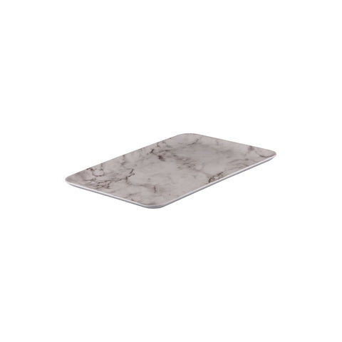 Rectangle Coupe Platter 395x285mm WHITE MARBLE RYNER Melamine 